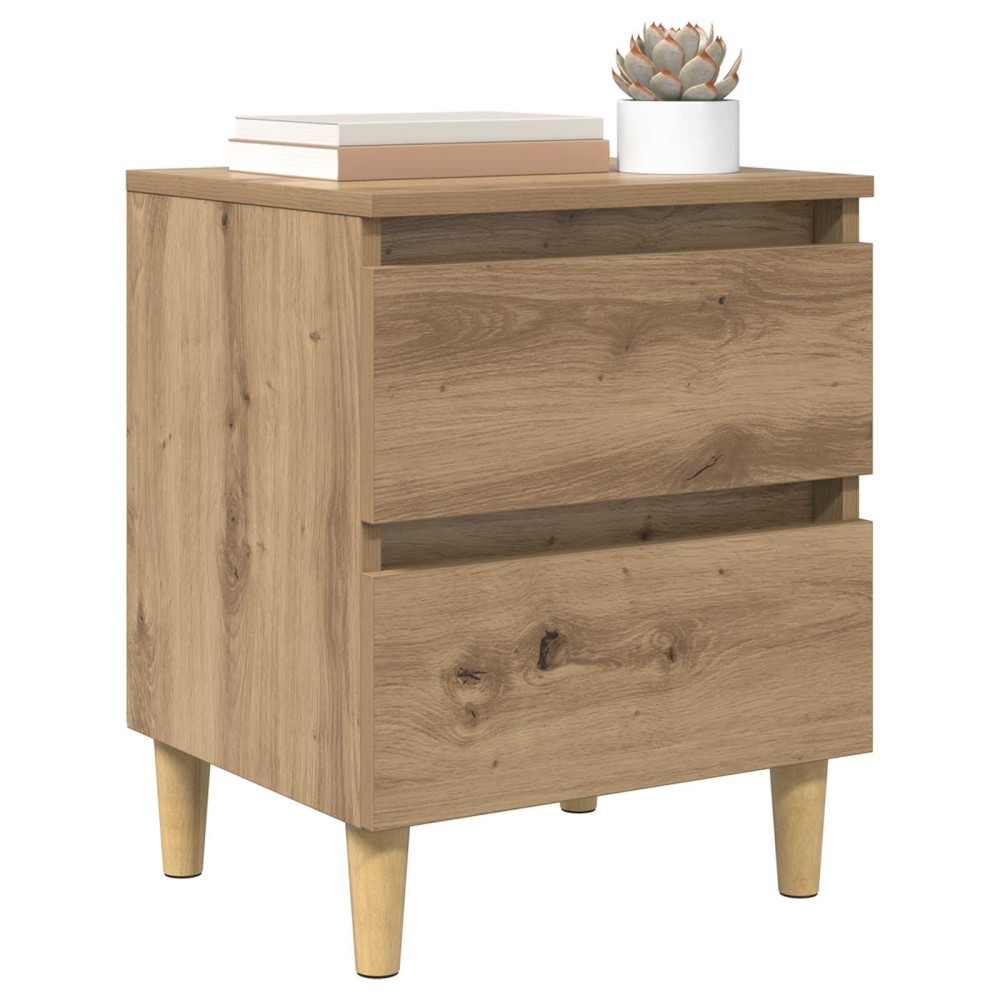 vidaXL Ντουλάπι κρεβατιού Artisan Oak 40 x 35 x 50 εκ.
