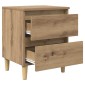 vidaXL Ντουλάπι κρεβατιού Artisan Oak 40 x 35 x 50 εκ.