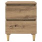 vidaXL Ντουλάπι κρεβατιού Artisan Oak 40 x 35 x 50 εκ.
