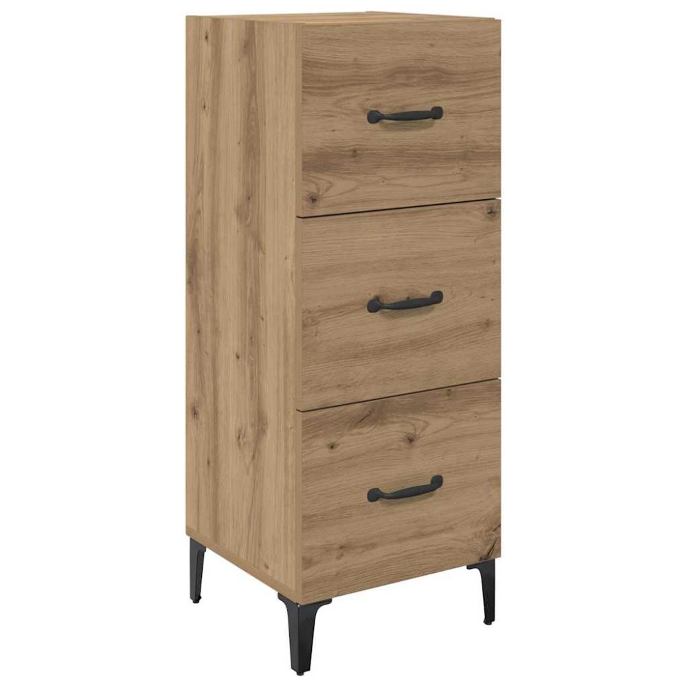 vidaXL Πλαϊνό γραφείο Artisan Oak 34,5 x 34 x 90 εκ.