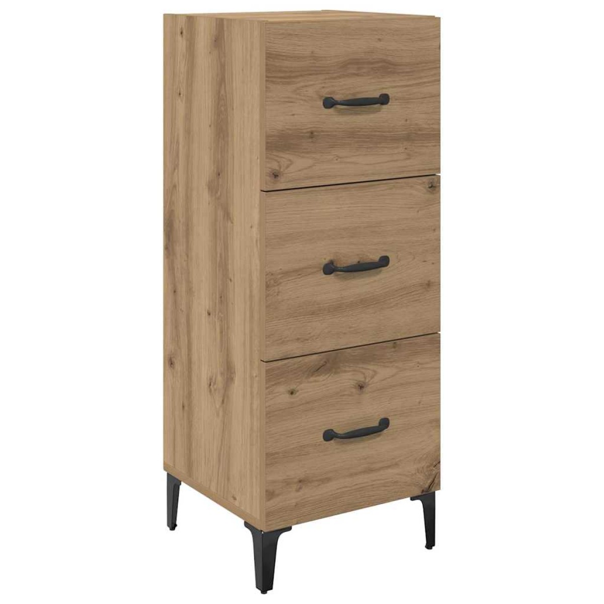 vidaXL Πλαϊνό γραφείο Artisan Oak 34,5 x 34 x 90 εκ.