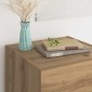 vidaXL Πλαϊνό γραφείο Artisan Oak 34,5 x 34 x 90 εκ.