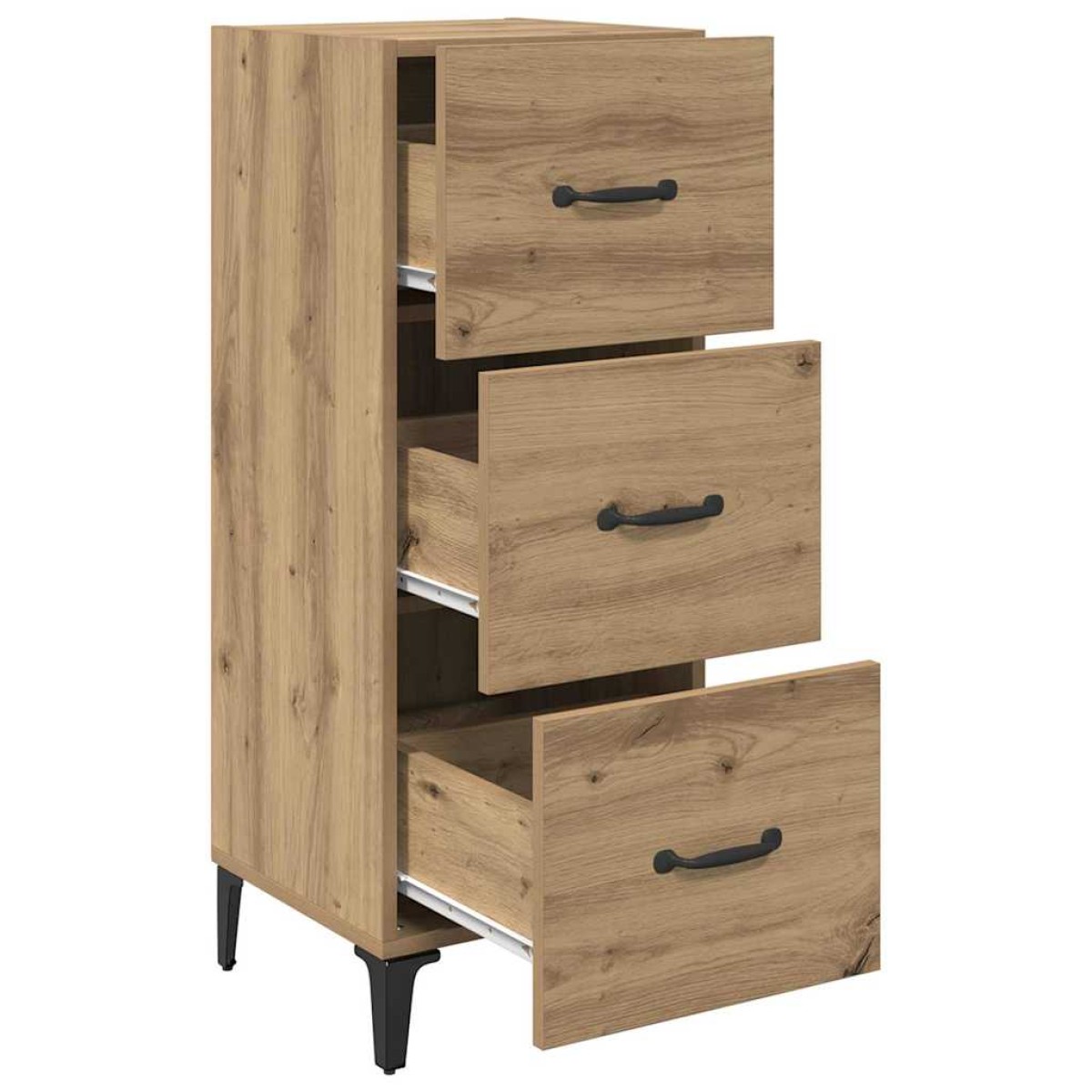 vidaXL Πλαϊνό γραφείο Artisan Oak 34,5 x 34 x 90 εκ.