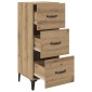vidaXL Πλαϊνό γραφείο Artisan Oak 34,5 x 34 x 90 εκ.