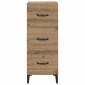 vidaXL Πλαϊνό γραφείο Artisan Oak 34,5 x 34 x 90 εκ.