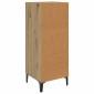 vidaXL Πλαϊνό γραφείο Artisan Oak 34,5 x 34 x 90 εκ.