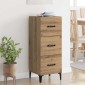 vidaXL Πλαϊνό γραφείο Artisan Oak 34,5 x 34 x 90 εκ.