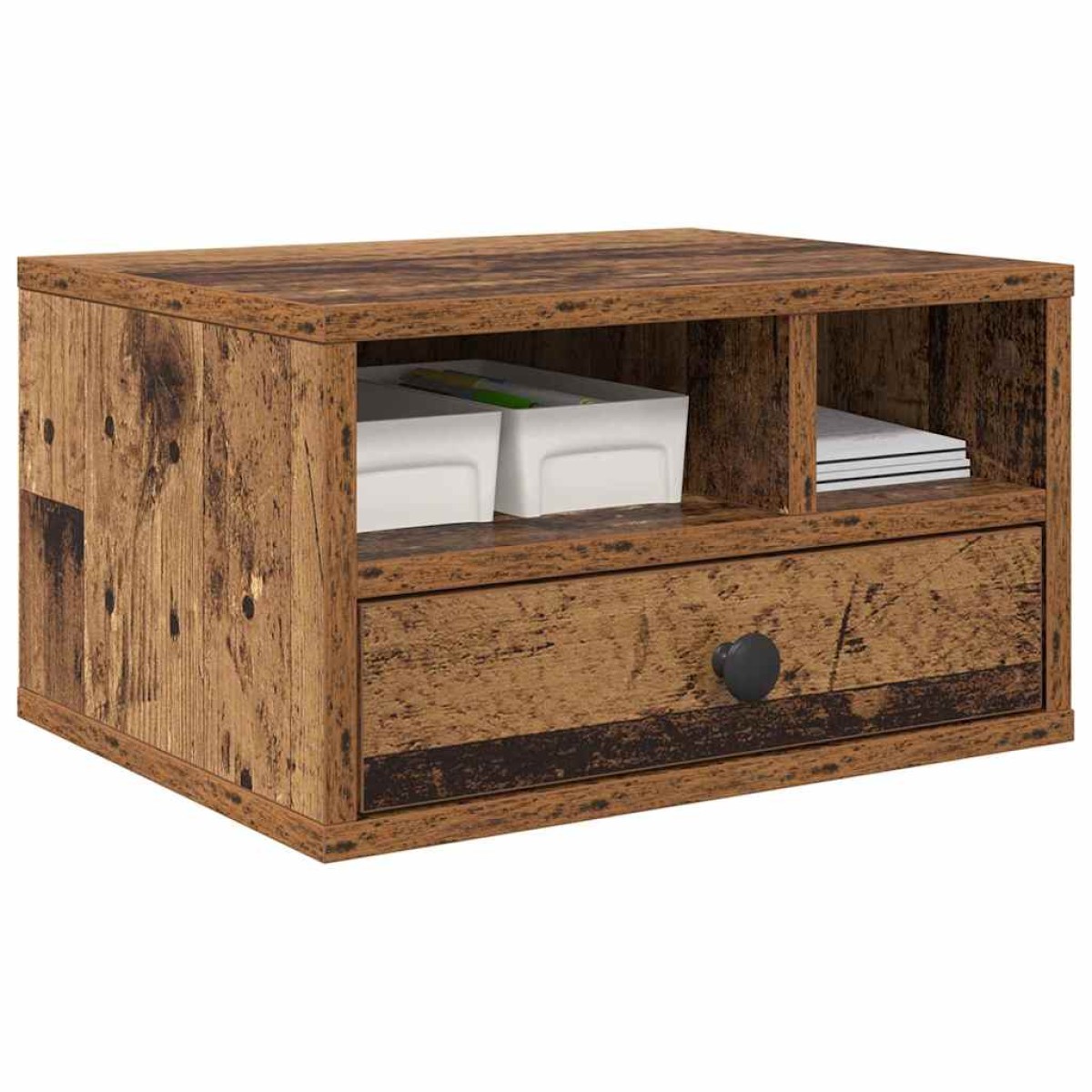 vidaXL Σταντ Εκτυπωτή Παλιό Ξύλο 40 x 32 x 24 εκ Επεξεργασμένο Ξύλο