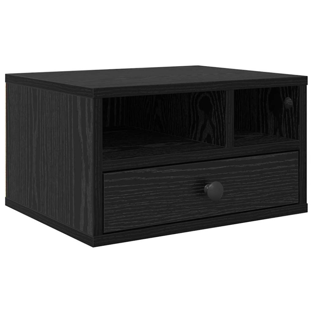 vidaXL Σταντ Εκτυπωτή Μαύρη Οξυά 40 x 32 x 24 εκ Επεξεργασμένο Ξύλο