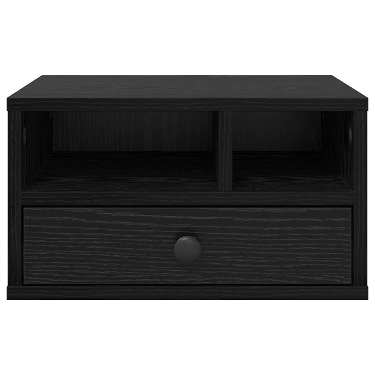 vidaXL Σταντ Εκτυπωτή Μαύρη Οξυά 40 x 32 x 24 εκ Επεξεργασμένο Ξύλο