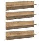 vidaXL Ράφια Τοίχου Επιτοίχιο 4 τμχ. Artisan Oak 80 x 11,5 x 18 εκ