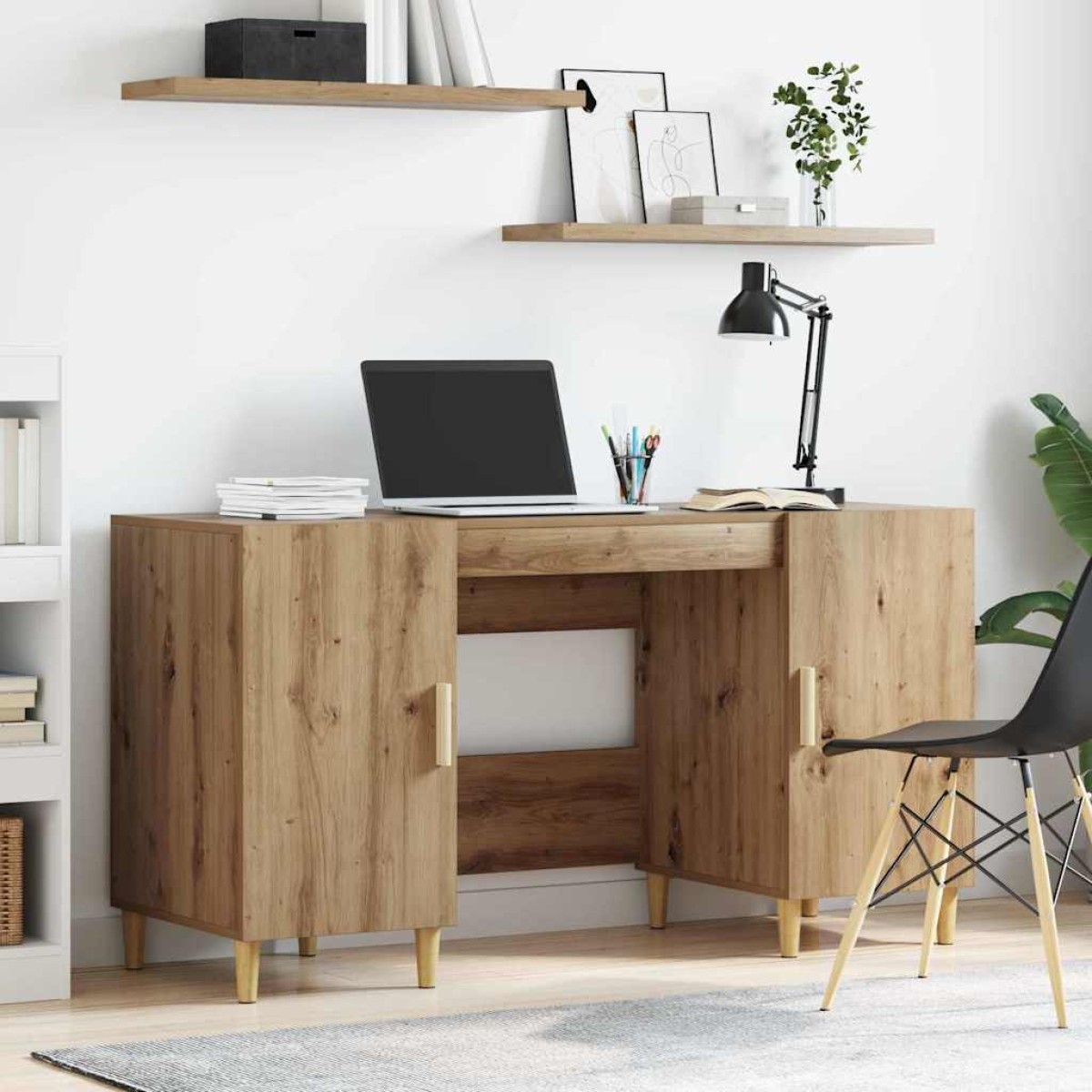 vidaXL Γραφείο Artisan Oak Επεξεργασμένο Ξύλο 140 x 50 x 75 εκ.