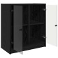 vidaXL Βοηθητικό ντουλάπι Μαύρη Οξυά 68 x 37 x 75,5 εκ