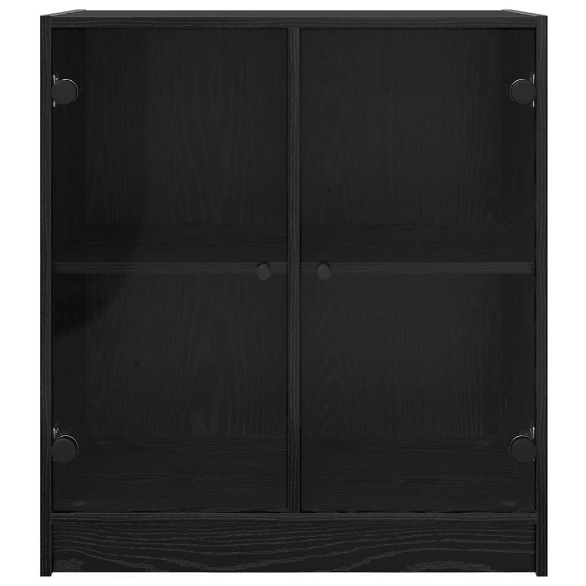 vidaXL Βοηθητικό ντουλάπι Μαύρη Οξυά 68 x 37 x 75,5 εκ