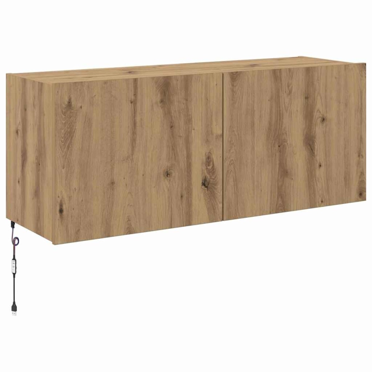 vidaXL Ντουλάπι Τηλεόρασης Τοίχου Artisan Oak Επεξεργασμένο Ξύλο