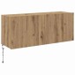 vidaXL Ντουλάπι Τηλεόρασης Τοίχου Artisan Oak Επεξεργασμένο Ξύλο