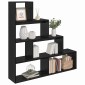 vidaXL Διαχωριστικό Ράφι Δωματίου 143,5 x 29 x 143,5 εκ Μαύρη Οξυά