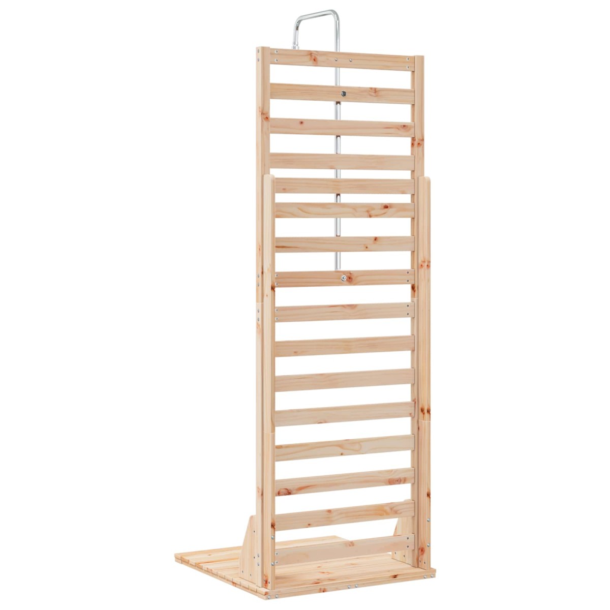 vidaXL Εξωτερικό ντους 225 cm Μασίφ ξύλο πεύκου και ανοξείδωτο ατσάλι