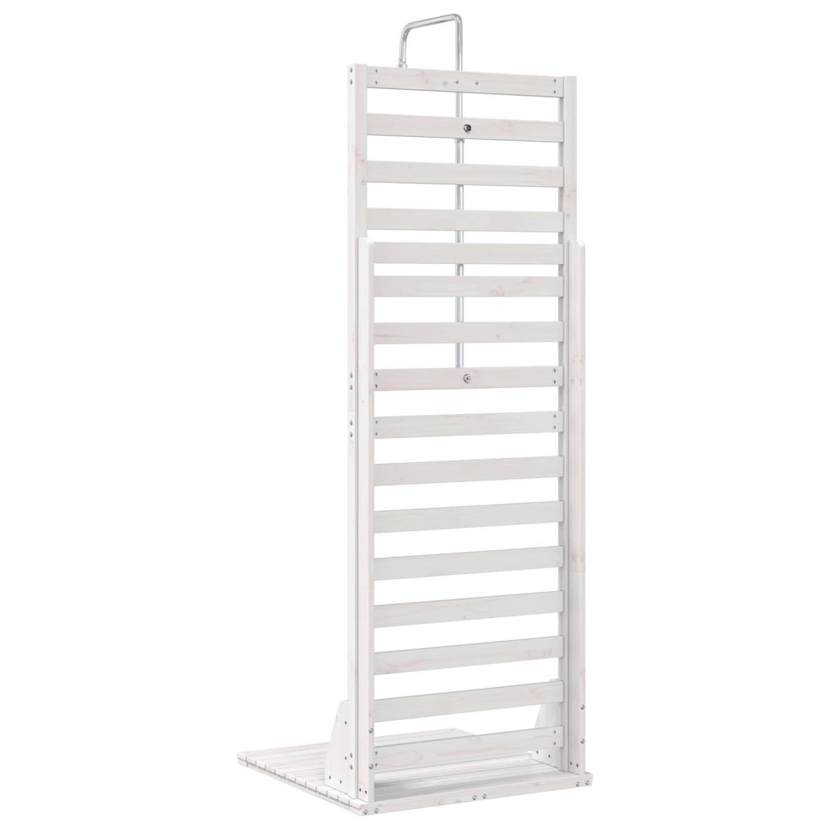 vidaXL Εξωτερικό ντους 225 cm Μασίφ ξύλο πεύκου και ανοξείδωτο ατσάλι