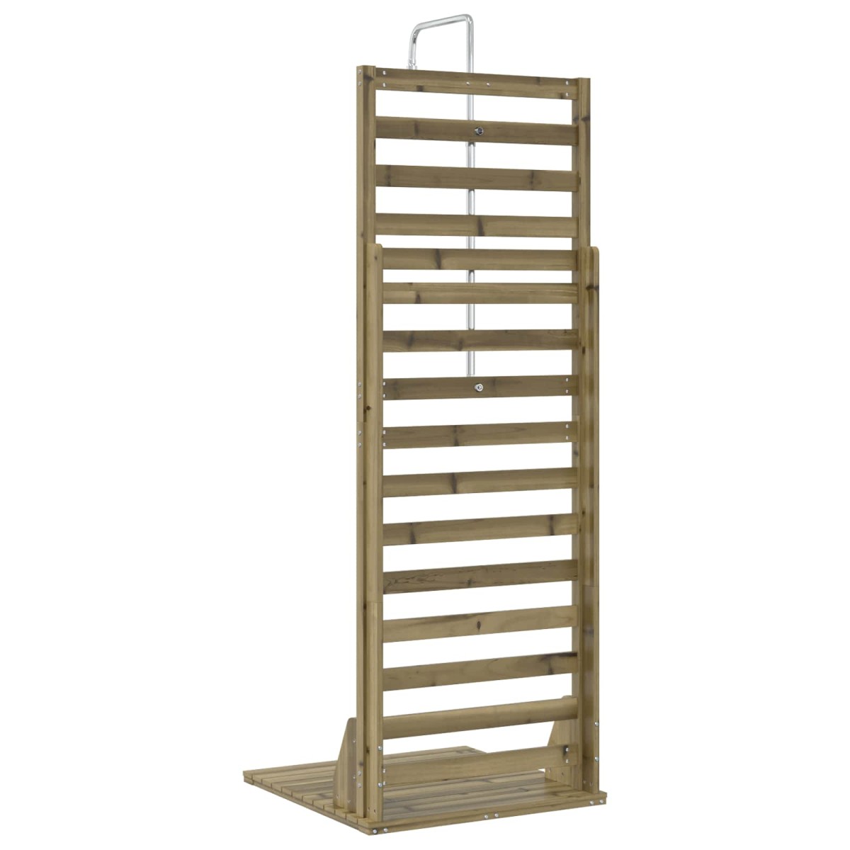vidaXL Εξωτερικό ντους 225 cm Εμποτισμένο πεύκο και ανοξείδωτο ατσάλι