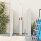 vidaXL Εξωτερικό ντους 246 cm Μασίφ ξύλο πεύκου και ανοξείδωτο ατσάλι