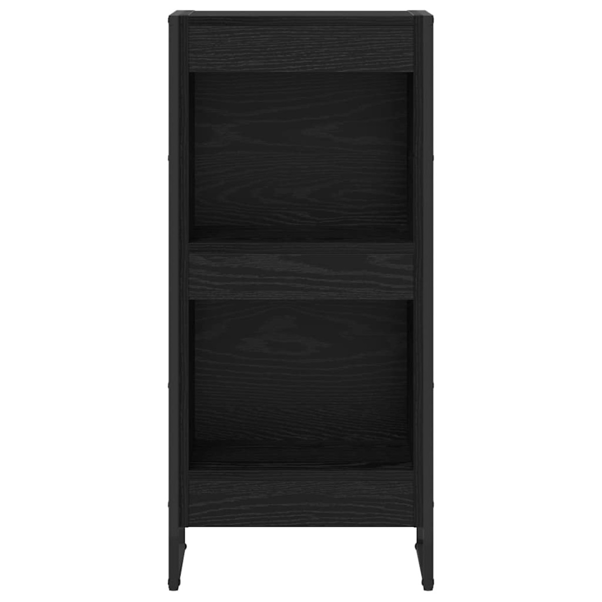 vidaXL Βιβλιοθήκη 40 x 30 x 86,5 εκ Επεξεργασμένο Ξύλο Μαύρη Οξυά