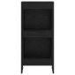 vidaXL Βιβλιοθήκη 40 x 30 x 86,5 εκ Επεξεργασμένο Ξύλο Μαύρη Οξυά