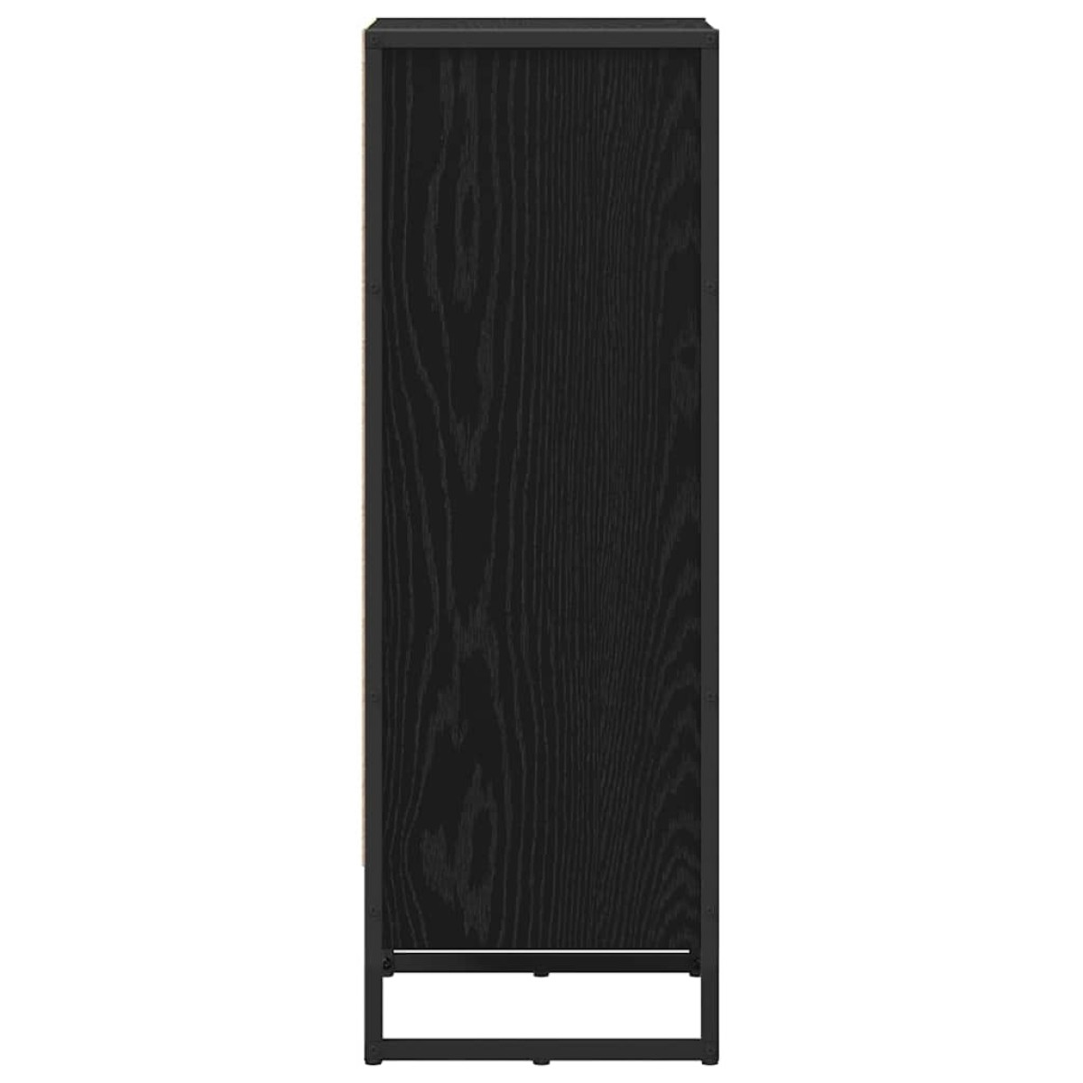 vidaXL Βιβλιοθήκη 40 x 30 x 86,5 εκ Επεξεργασμένο Ξύλο Μαύρη Οξυά