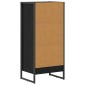 vidaXL Βιβλιοθήκη 40 x 30 x 86,5 εκ Επεξεργασμένο Ξύλο Μαύρη Οξυά