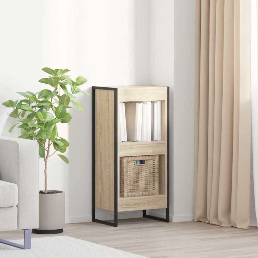 vidaXL Βιβλιοθήκη 40 x 30 x 86,5 εκ Επεξεργασμένο Ξύλο Σονόμα