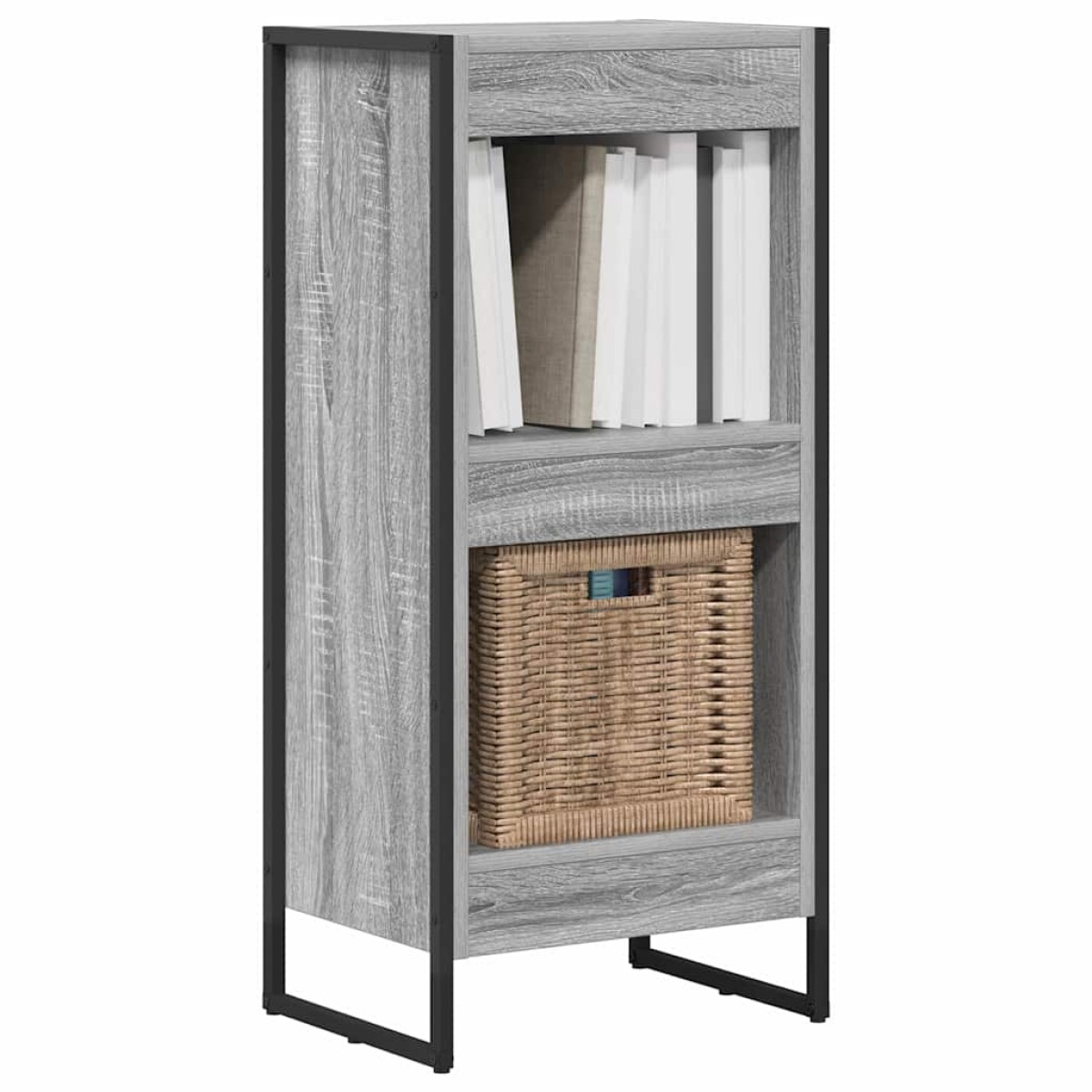 vidaXL Βιβλιοθήκη 40 x 30 x 86,5 εκ Επεξεργασμένο Ξύλο Γκρίζο Σονομα