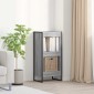vidaXL Βιβλιοθήκη 40 x 30 x 86,5 εκ Επεξεργασμένο Ξύλο Γκρίζο Σονομα