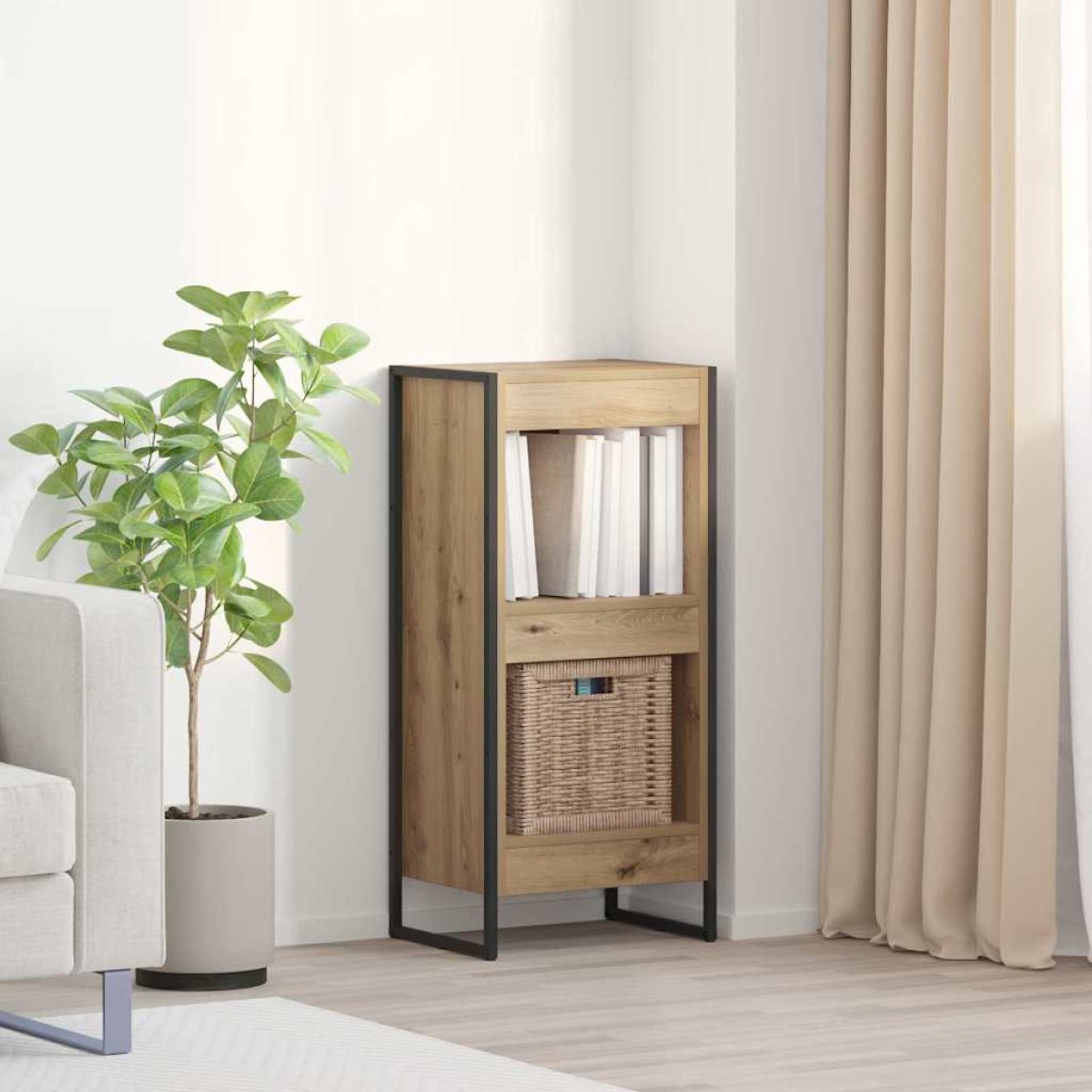 vidaXL Βιβλιοθήκη 40 x 30 x 86,5 εκ Επεξεργασμένο Ξύλο