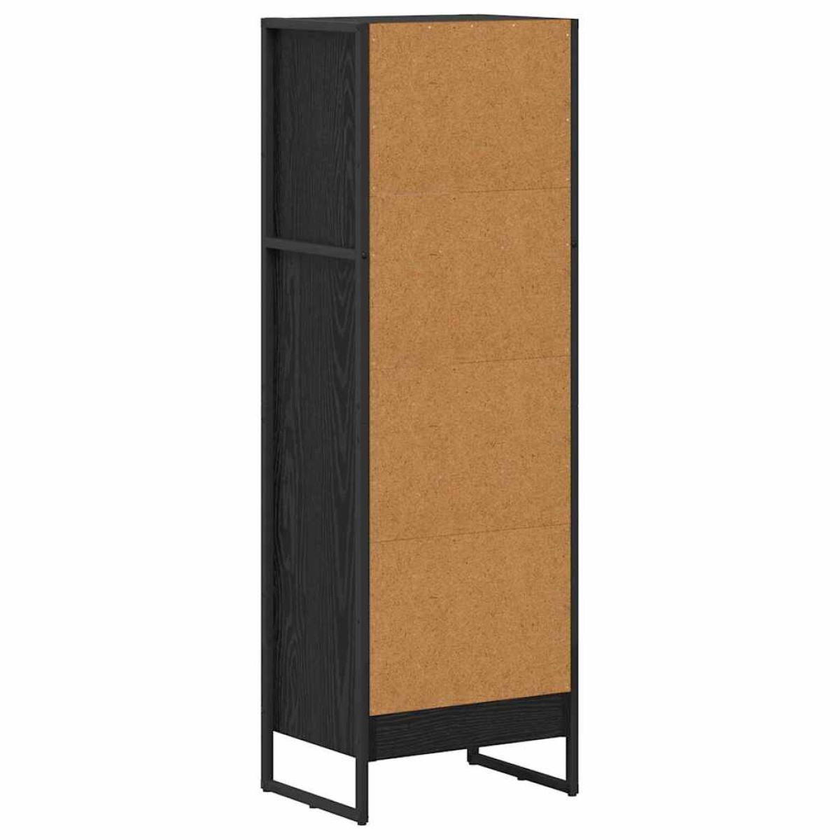 vidaXL Βιβλιοθήκη 40 x 30 x 121 εκ Επεξεργασμένο Ξύλο Μαύρη Οξυά
