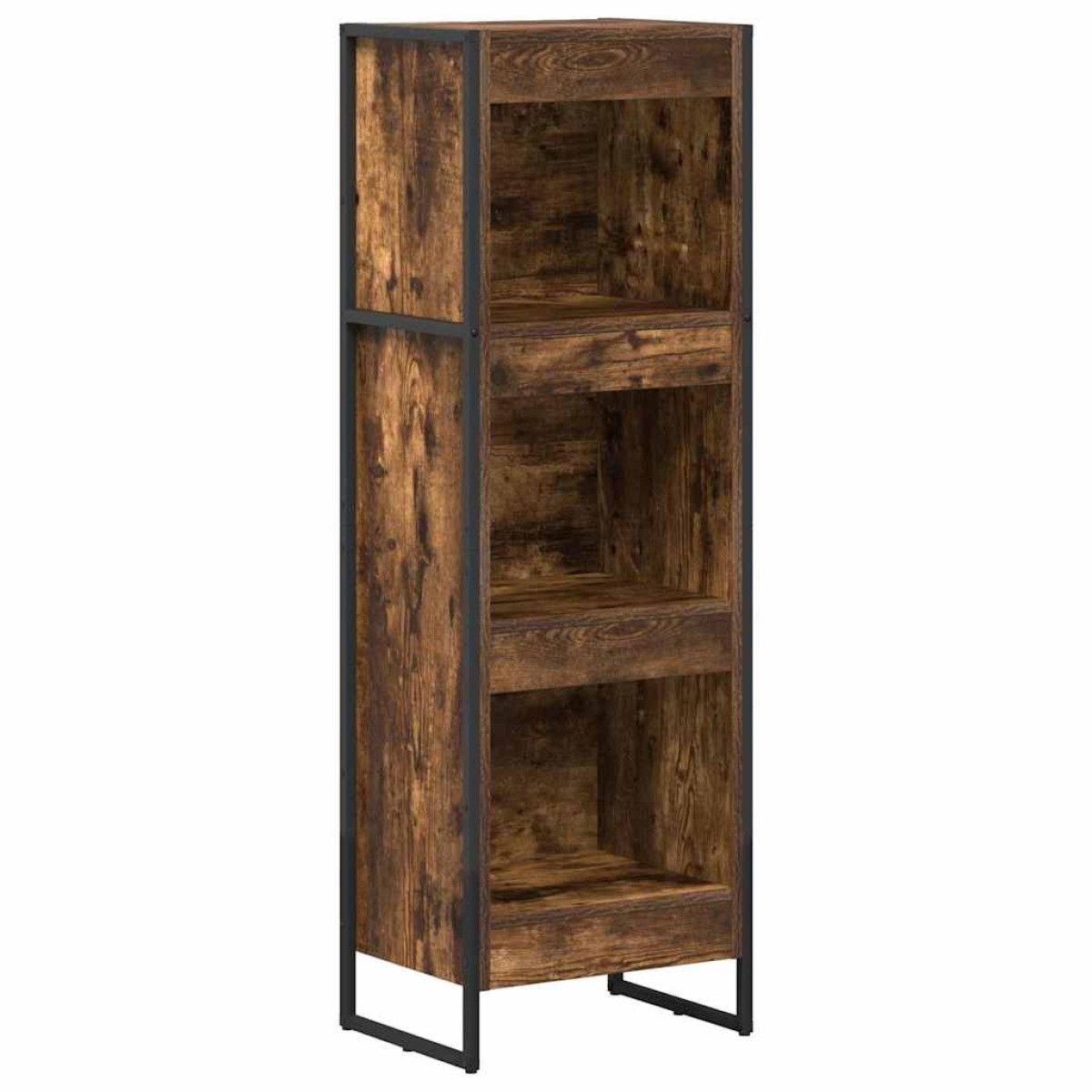 vidaXL Βιβλιοθήκη 40 x 30 x 121 εκ Επεξεργασμένο Ξύλο Καπνιστό Δρύς