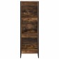 vidaXL Βιβλιοθήκη 40 x 30 x 121 εκ Επεξεργασμένο Ξύλο Καπνιστό Δρύς