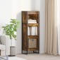 vidaXL Βιβλιοθήκη 40 x 30 x 121 εκ Επεξεργασμένο Ξύλο Καπνιστό Δρύς