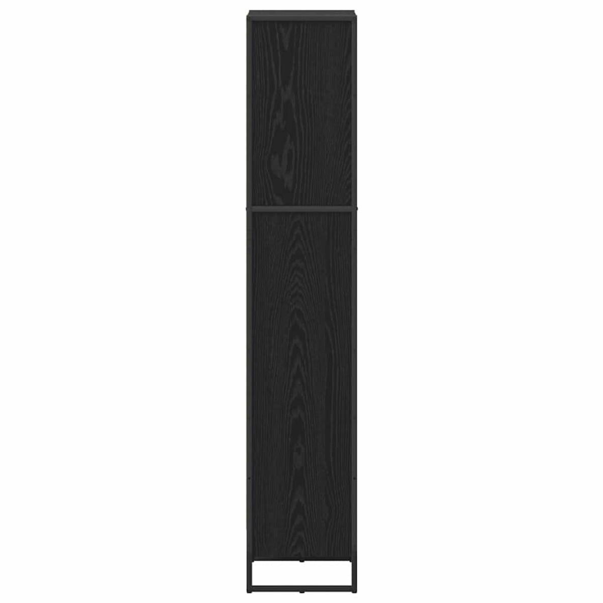 vidaXL Βιβλιοθήκη 40 x 30 x 155 εκ Επεξεργασμένο Ξύλο Μαύρη Οξυά