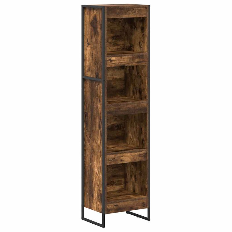 vidaXL Βιβλιοθήκη 40 x 30 x 155 εκ Επεξεργασμένο Ξύλο Καπνιστό Δρύς