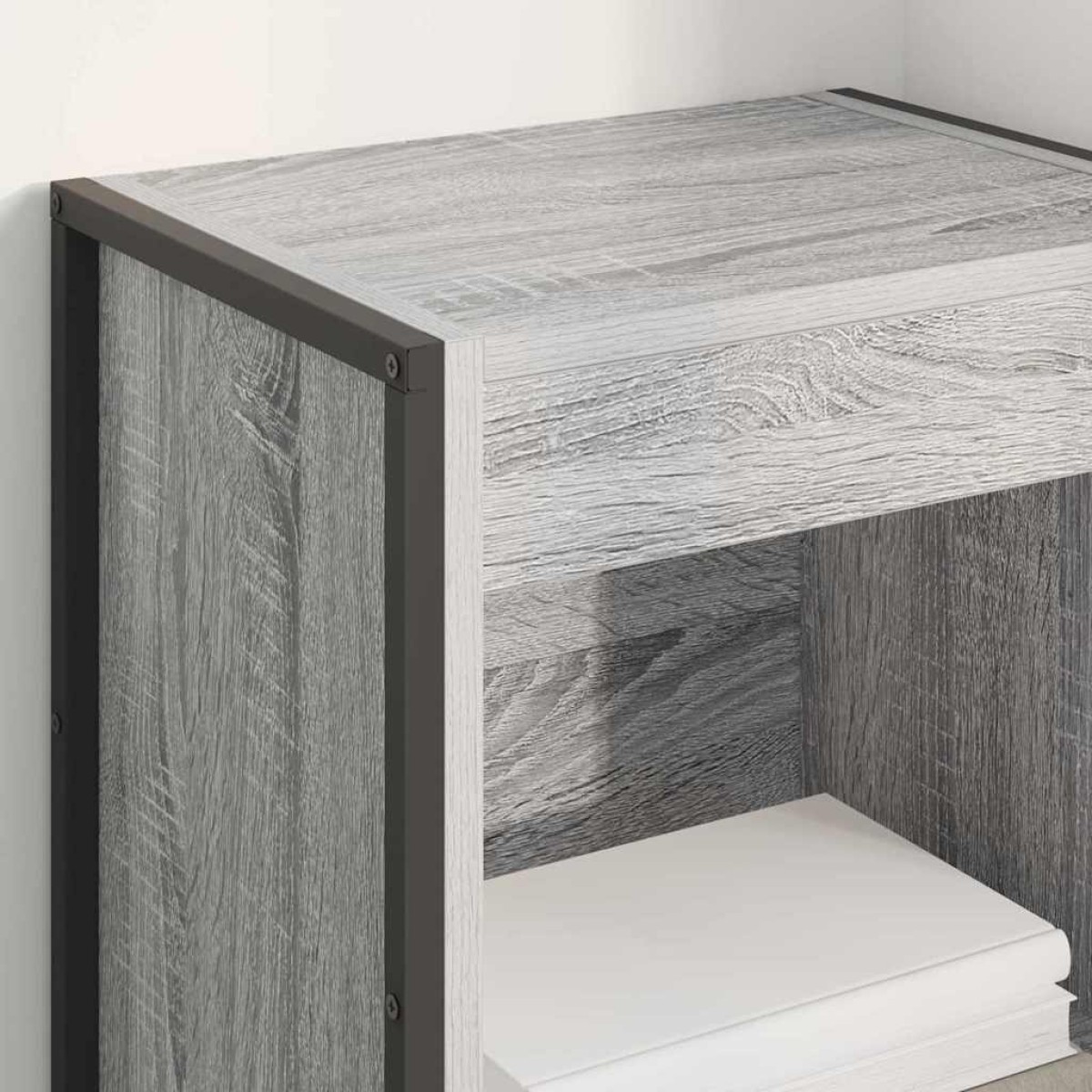 vidaXL Βιβλιοθήκη 40 x 30 x 155 εκ Επεξεργασμένο Ξύλο Γκρίζο Σονομα