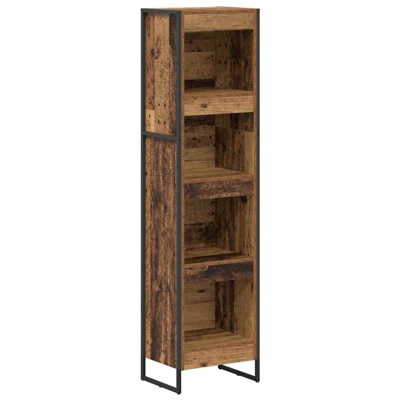 vidaXL Βιβλιοθήκη 40 x 30 x 155 εκ Επεξεργασμένο Ξύλο Παλιό Ξύλο