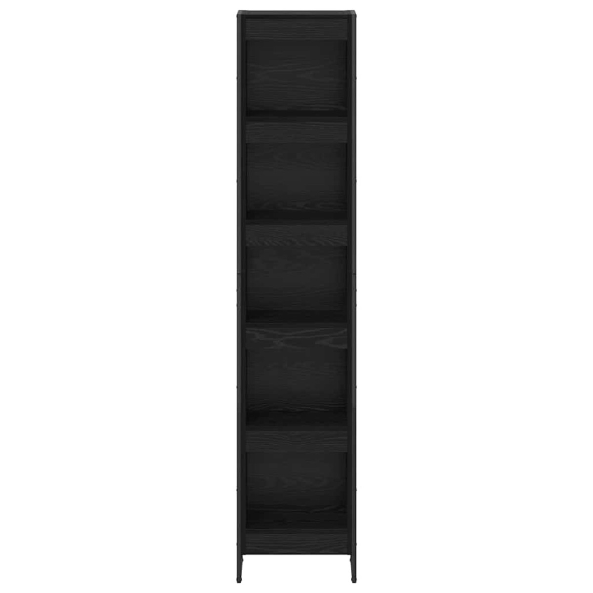 vidaXL Βιβλιοθήκη 40 x 30 x 189,5 εκ Επεξεργασμένο Ξύλο Μαύρη Οξυά