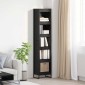 vidaXL Βιβλιοθήκη 40 x 30 x 189,5 εκ Επεξεργασμένο Ξύλο Μαύρη Οξυά