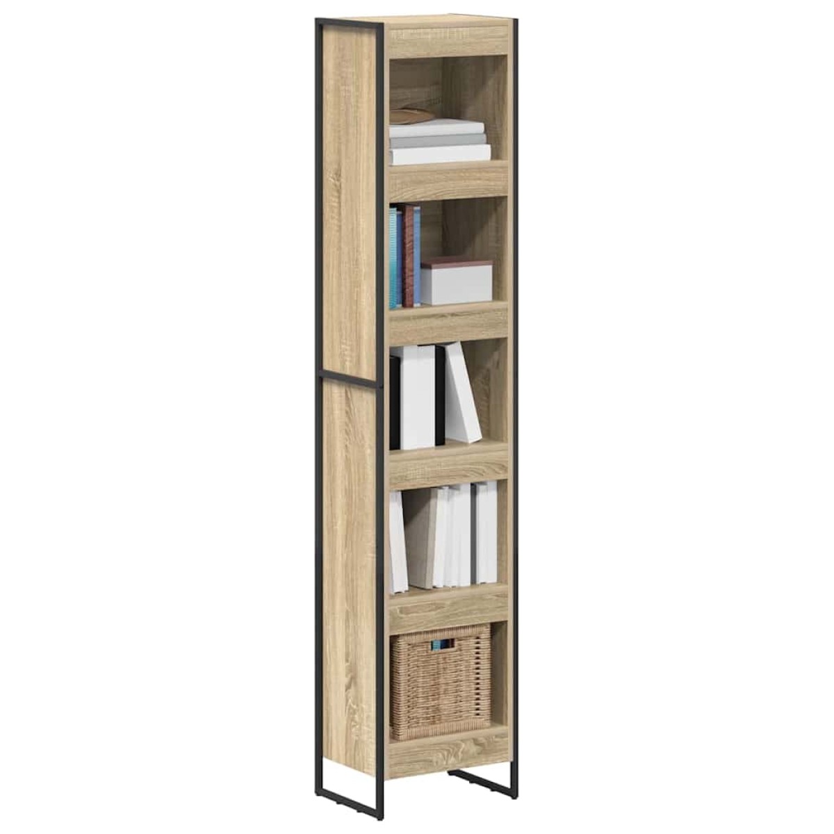 vidaXL Βιβλιοθήκη 40 x 30 x 189,5 εκ Επεξεργασμένο Ξύλο Σονόμα