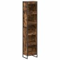 vidaXL Βιβλιοθήκη 40 x 30 x 189,5 εκ Επεξεργασμένο Ξύλο Καπνιστό Δρύς