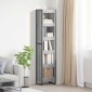 vidaXL Βιβλιοθήκη 40 x 30 x 189,5 εκ Επεξεργασμένο Ξύλο Γκρίζο Σονομα