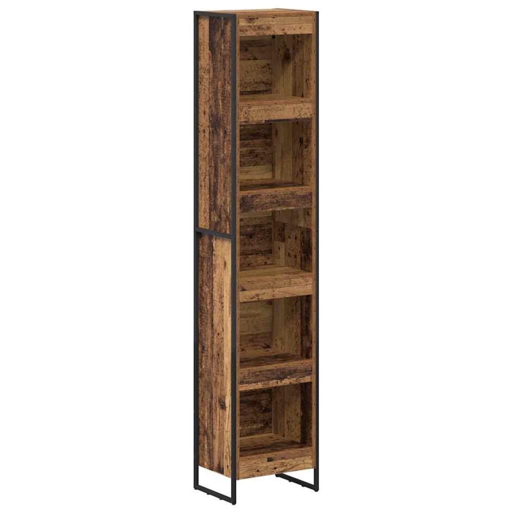 vidaXL Βιβλιοθήκη 40 x 30 x 189,5 εκ Επεξεργασμένο Ξύλο Παλιό Ξύλο