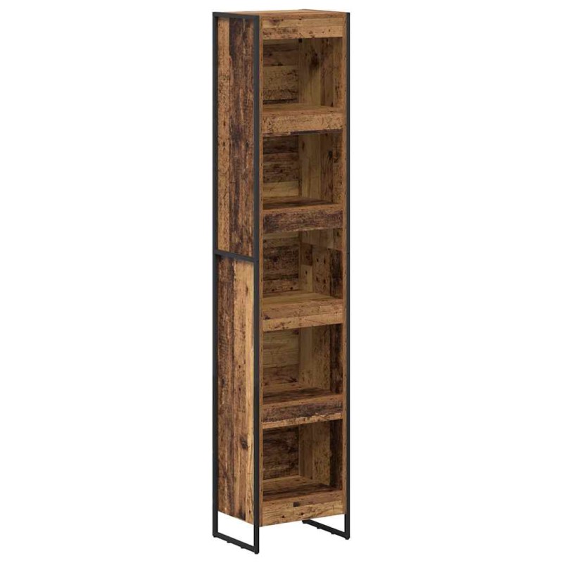 vidaXL Βιβλιοθήκη 40 x 30 x 189,5 εκ Επεξεργασμένο Ξύλο Παλιό Ξύλο