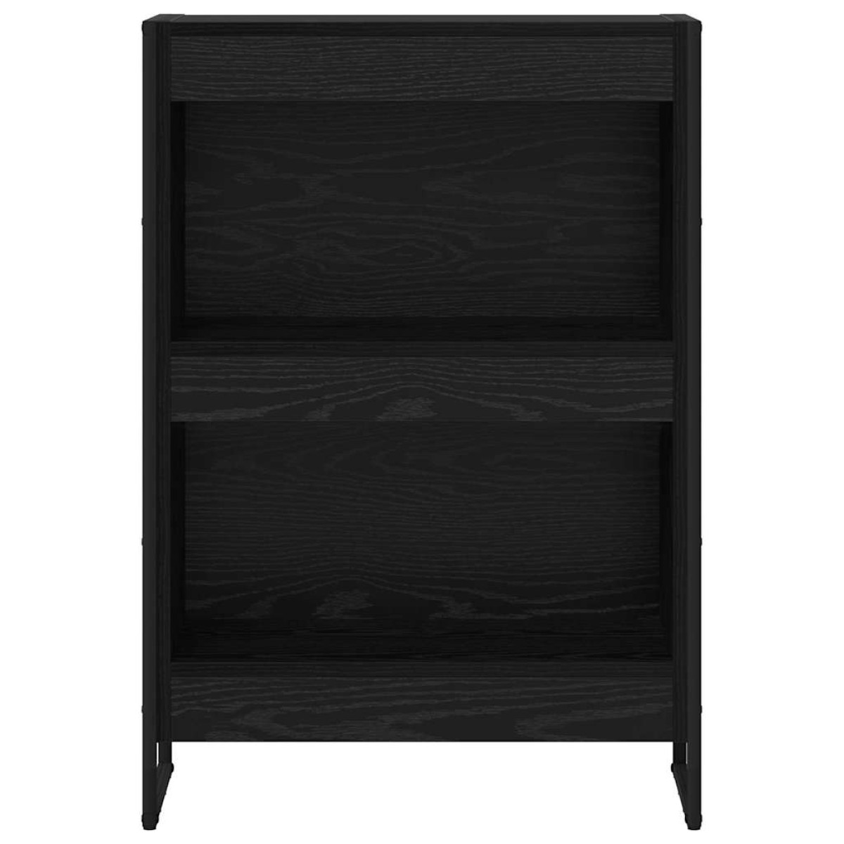 vidaXL Βιβλιοθήκη 60 x 30 x 86,5 εκ Επεξεργασμένο Ξύλο Μαύρη Οξυά