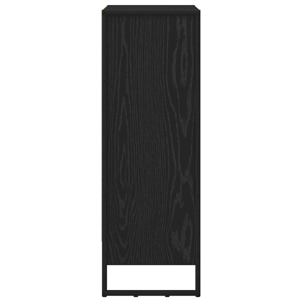 vidaXL Βιβλιοθήκη 60 x 30 x 86,5 εκ Επεξεργασμένο Ξύλο Μαύρη Οξυά